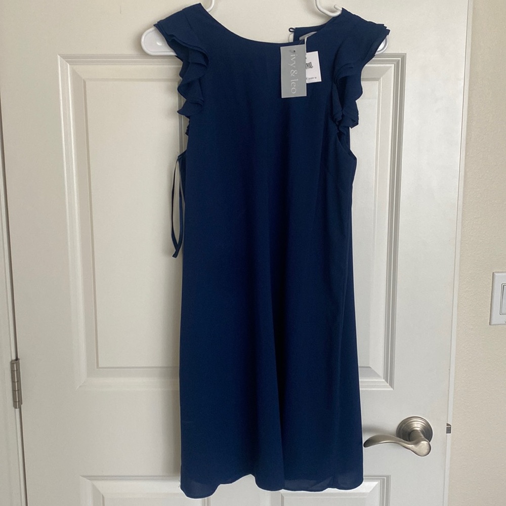 Naked Zebra- Navy blue dress - size small